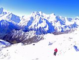 16 Jerome Ryan Almost To The Chulu Far East Summit With Annapurna IV, Annapurna III, Gangapurna and Annapurna I Behind 